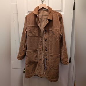 Everlane corduroy long line coat